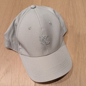 Grayish Green Baseball Cap with Moon Embroidery